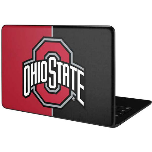 Ohio State University OSU Buckeyes Split Google Pixelbook Go Skin